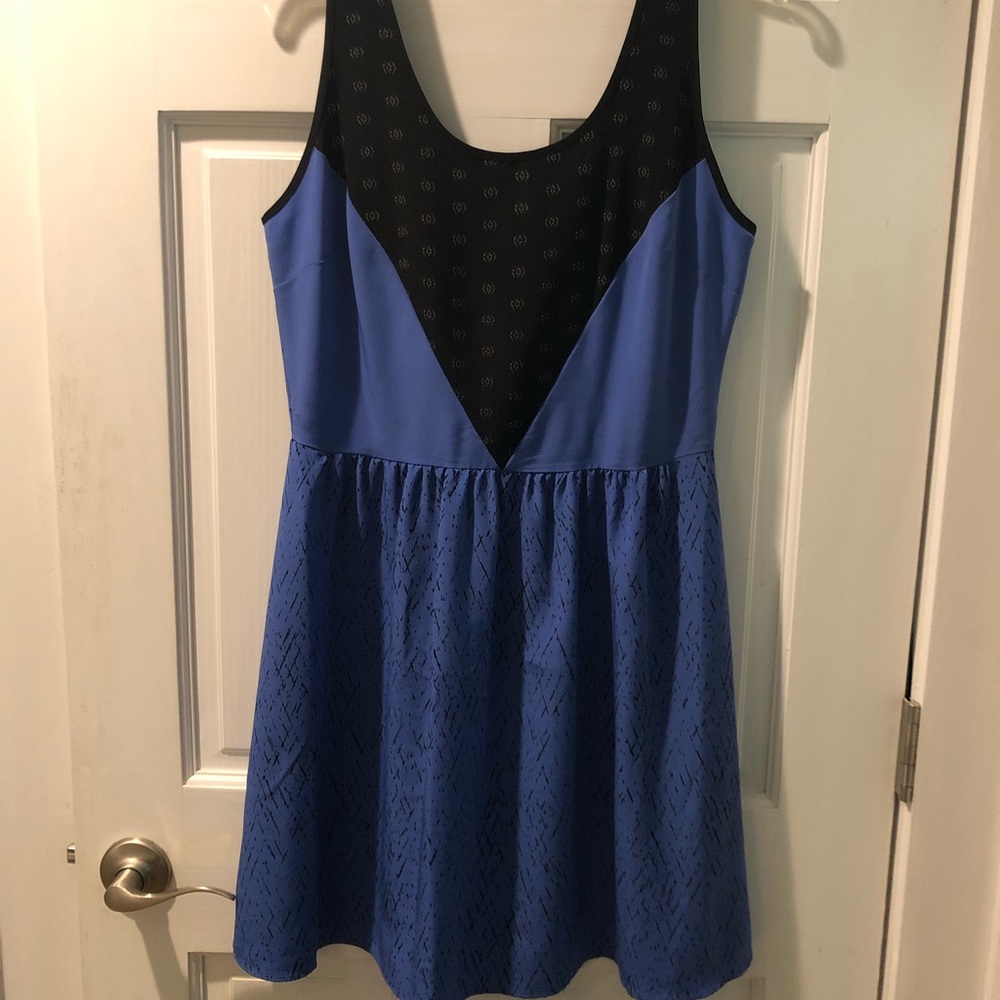 Black and blue sundress